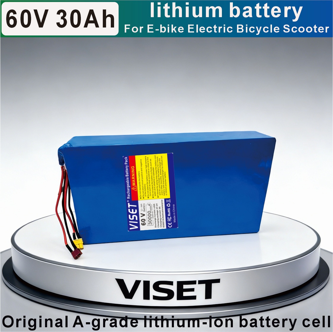 VISET 60V 30AH Bicycle 18650 M - 60V 30Ah Electric Scooter Battery ulasan dan harga