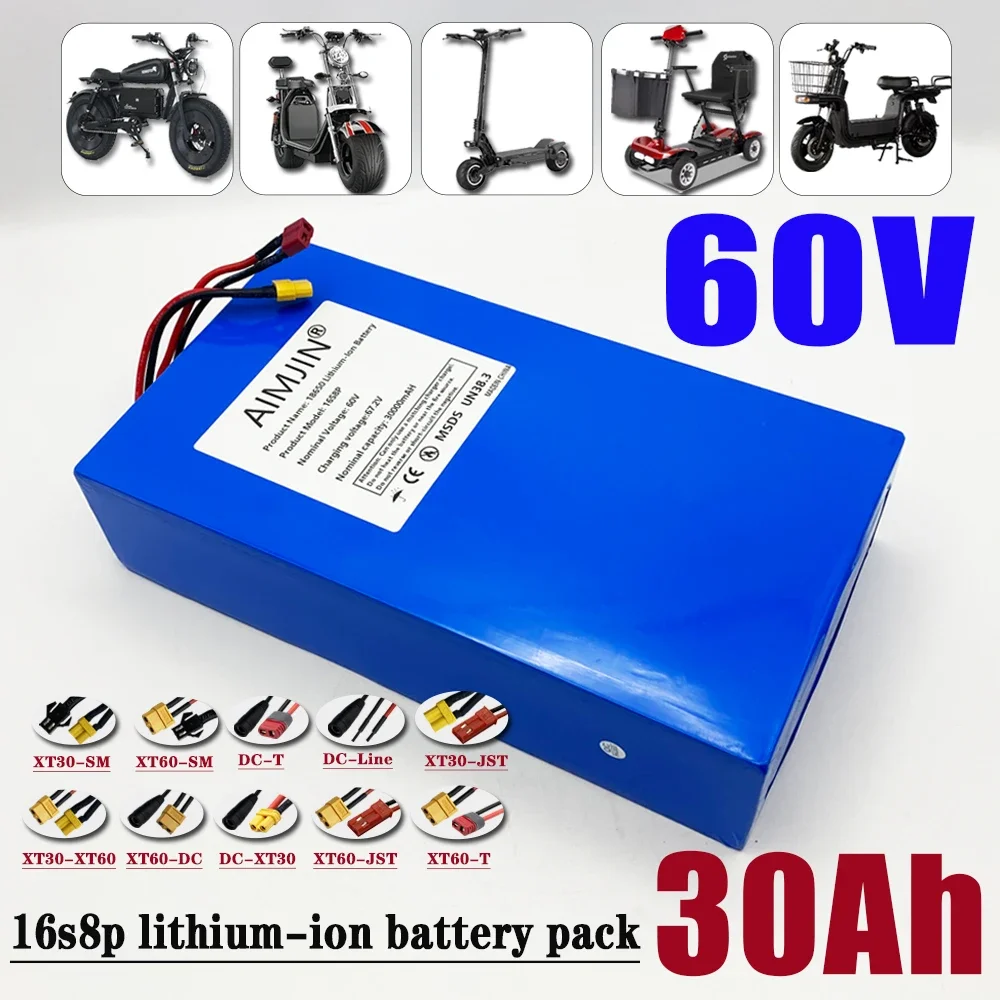 18650 Lithium-ion Battery Pack - 60V 30Ah Electric Scooter Battery ulasan dan harga