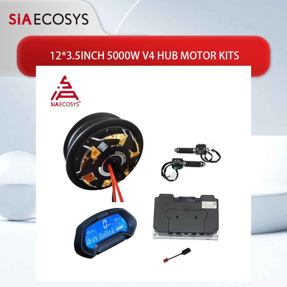 QS Motor 12*3.5inch 5000W V4 7 - Electric Motorcycle Conversion Kit 72V ulasan dan harga